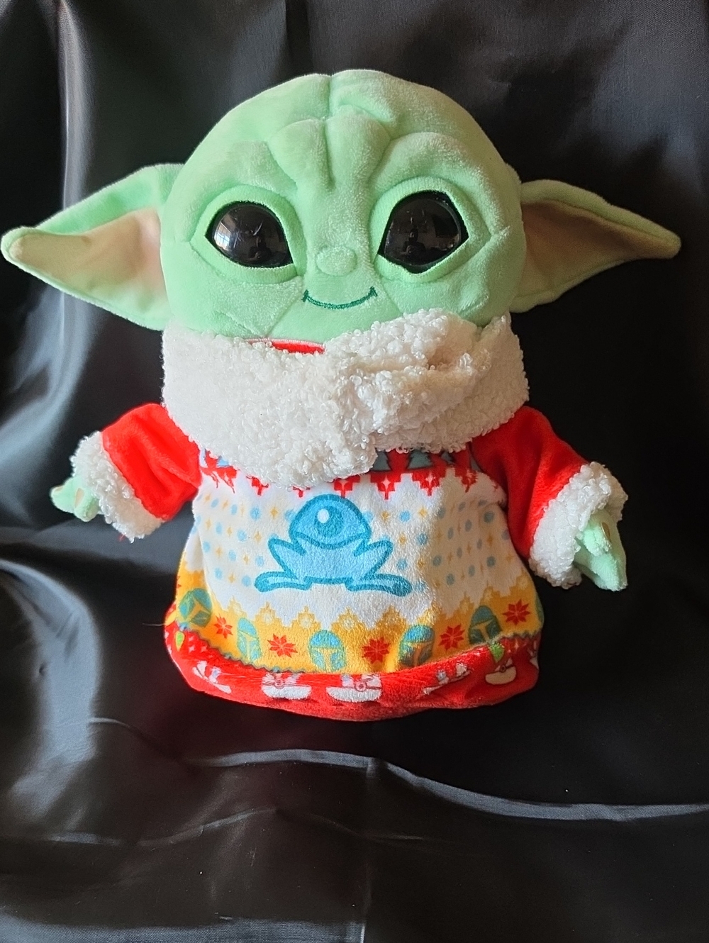 Mattel Star Wars Grogu Holiday Plush, 8" Stuffed Toy Baby Yoda Mandalorian